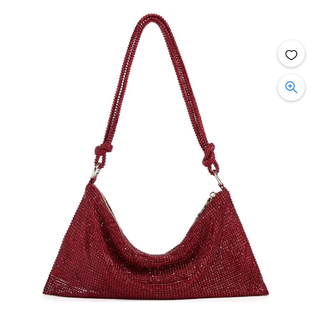 Crystal Knot Bag Red - Brand New